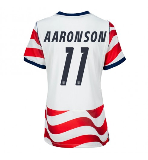 Yhdysvallat Brenden Aaronson #11 Kotipaita Naisten MM-kisat 2026 Lyhythihainen Yhdysvallat Brenden Aaronson #11 Kotipaita Naisten MM-kisat 2026 Lyhythihainen